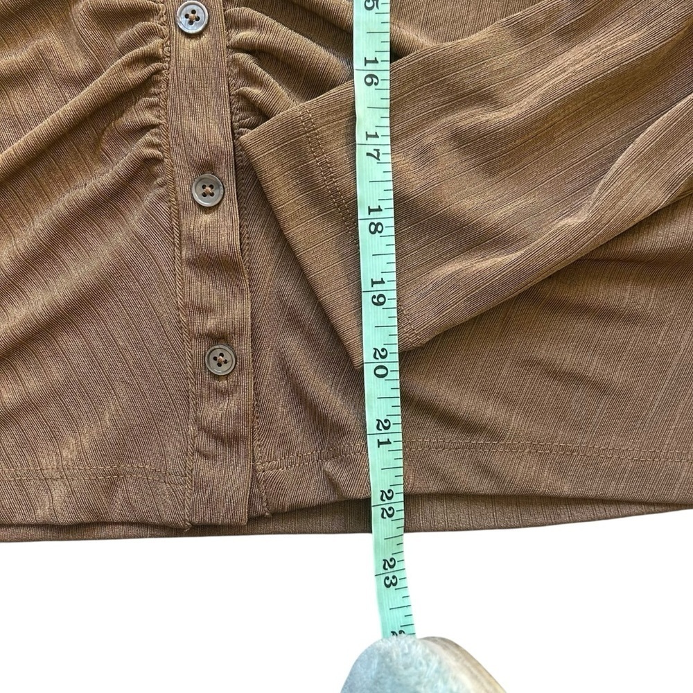 Madewell Brown Button-Up Top - image 6